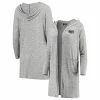 Promo 🛒 Unbranded 👩 Women's Heathered Gray Penn State Nittany Lions Cuddle Soft Duster Tri-Blend Hooded Cardigan 🎁