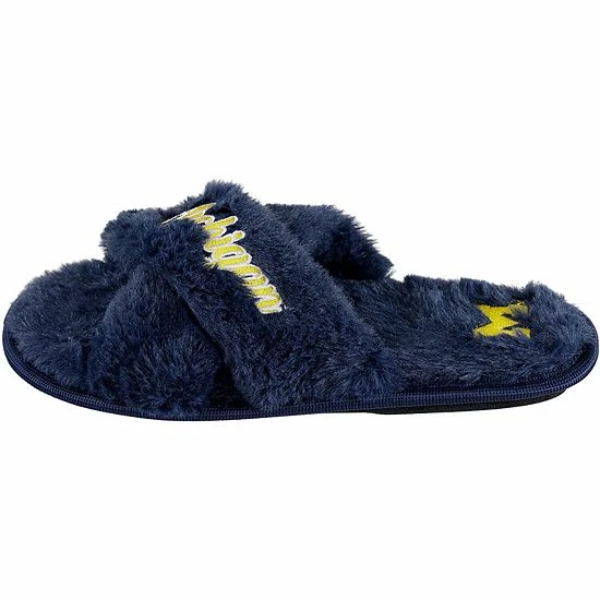 Best deal โค๏ธ Unbranded ๐ฉ Women's FOCO Michigan Wolverines Script Cross Slide Slippers ๐ - Image 3