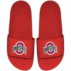 Cheap ✨ Unbranded Men's ISlide Scarlet Ohio State Buckeyes Primary Motto Slide 🩴 Sandals 😀