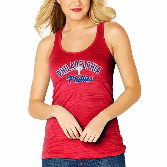 Best deal 👏 Unbranded 👩 Women's Soft As A Grape Red Philadelphia Phillies Multicount Racerback Tank Top 👍 - Image 5