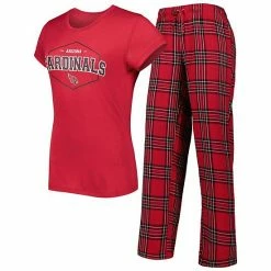 Hot Sale ⌛ Unbranded 👩 Women's Concepts Sport Cardinal/Black Arizona Cardinals Badge T-Shirt & Pants Sleep Set 💯