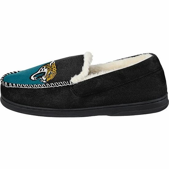 Discount 😀 Unbranded Men's FOCO Jacksonville Jaguars Colorblock Moccasin Slippers 😉 - Image 3
