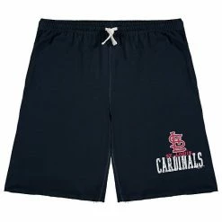 Outlet ✨ Unbranded Men's Navy St. Louis Cardinals Big & Tall French Terry Shorts 👏