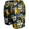 Buy 😀 Unbranded Men's FOCO Green/Gold Green Bay Packers Geo Print Swim Trunks ✨