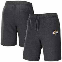 Cheap 👍 Unbranded Men's NFL X Darius Rucker Collection By Fanatics Heather Charcoal Los Angeles Rams Logo Shorts 👏