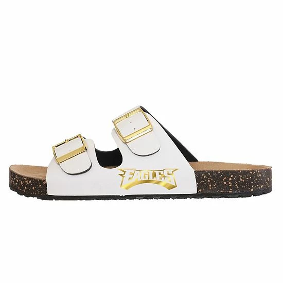 Promo 🔥 Unbranded 👩 Women's FOCO Philadelphia Eagles Double-Buckle 🩴 Sandals ✨ - Image 3