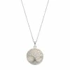 Coupon 🛒 Unbranded Sterling Silver 👩 Mother-of-Pearl Tree Of Life Disc Pendant 😍
