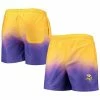 Brand new 🛒 Unbranded Men's FOCO Gold/Purple Minnesota Vikings Dip-Dye Swim Shorts ⭐