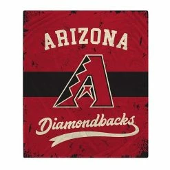 Wholesale 👍 Unbranded Arizona Diamondbacks Retro Stripe Flannel Fleece Blanket 🛒