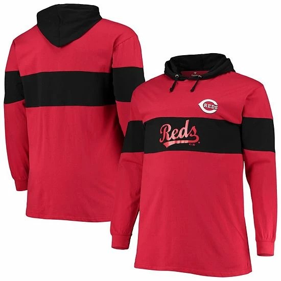 Top 10 ๐ Unbranded Men's Red Cincinnati Reds Big & Tall Pullover Hoodie โ