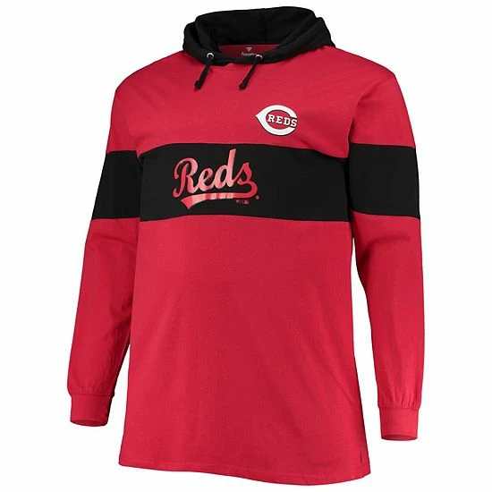Top 10 ๐ Unbranded Men's Red Cincinnati Reds Big & Tall Pullover Hoodie โ - Image 2