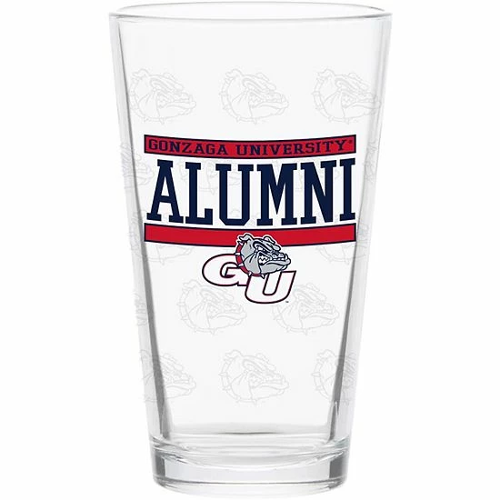 Best Pirce 💯 Unbranded Gonzaga Bulldogs 16oz. Repeat Alumni Pint Glass 🌟 - Image 2