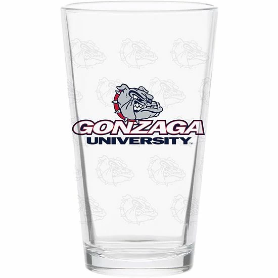 Best Pirce 💯 Unbranded Gonzaga Bulldogs 16oz. Repeat Alumni Pint Glass 🌟 - Image 3