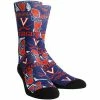 New 🛒 Unbranded Men's Rock Em 🧦 Socks Virginia Cavaliers Logo Sketch Crew 🧦 Socks 🛒