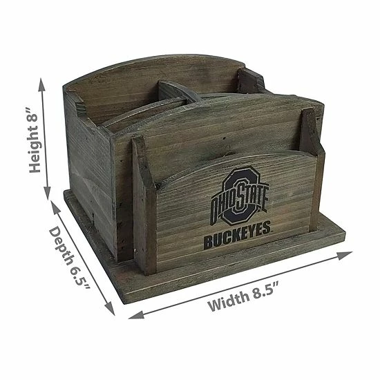 Wholesale 😉 Unbranded Ohio State Buckeyes Rustic Desk Organizer 🛒 - Image 3