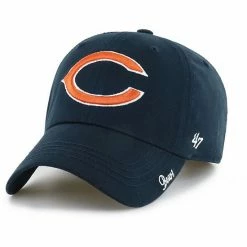 Brand new 🥰 Unbranded 👩 Women's '47 Navy Chicago Bears Miata Clean Up Primary Adjustable Hat ❤️