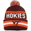 Best reviews of 🛒 Unbranded Men's '47 Maroon Virginia Tech Hokies Bering Cuffed Knit Hat With Pom 💯