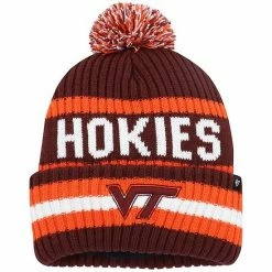 Best reviews of 🛒 Unbranded Men's '47 Maroon Virginia Tech Hokies Bering Cuffed Knit Hat With Pom 💯