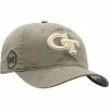 Deals ⭐ Unbranded Men's Top Of The World Olive GA Tech Yellow Jackets OHT Military Appreciation Ghost Adjustable Hat 🤩
