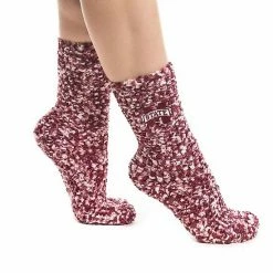 Best Pirce 🥰 Unbranded 👩 Women's ZooZatz Mississippi State Bulldogs Marled Fuzzy 🧦 Socks ✨