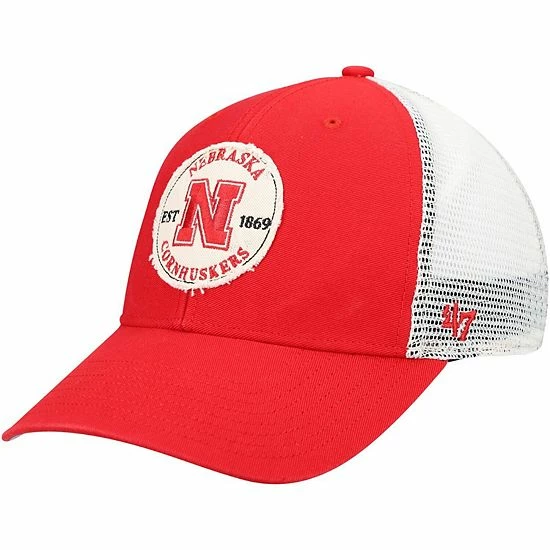 Brand new ๐งจ Unbranded Men's '47 Scarlet Nebraska Huskers Howell MVP Trucker Snapback Hat ๐