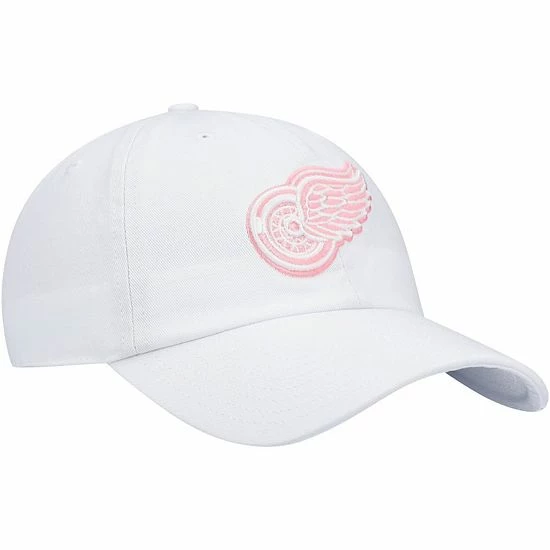 New ๐งจ Unbranded Men's '47 White Detroit Red Wings Team Clean Up Adjustable Hat ๐ - Image 4