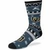 New 😍 Unbranded For Bare Feet Vegas Golden Knights Holiday Pattern Crew 🧦 Socks 🛒