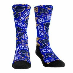 Outlet 😍 Unbranded Youth Rock Em 🧦 Socks St. Louis Blues Logo Sketch Crew 🧦 Socks 🤩