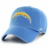 Outlet 🥰 Unbranded Men's '47 Powder Blue Los Angeles Chargers Clean Up Primary Logo Adjustable Hat 💯
