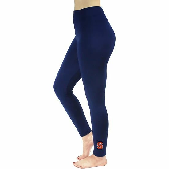 Best Pirce ๐ Unbranded ๐ฉ Women's ZooZatz Navy Syracuse Orange Fleece Leggings ๐