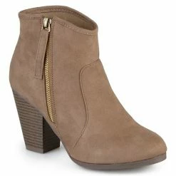 Outlet ✨ Unbranded Journee Collection Link 👩 Women's Ankle 🥾 Boots Taupe 😉