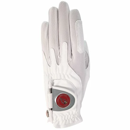 New ๐คฉ Unbranded ๐ฉ Women's White Arizona Cardinals Left Hand Golf Glove & Ball Marker ๐ฅฐ