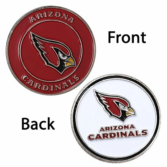 New ๐คฉ Unbranded ๐ฉ Women's White Arizona Cardinals Left Hand Golf Glove & Ball Marker ๐ฅฐ - Image 3