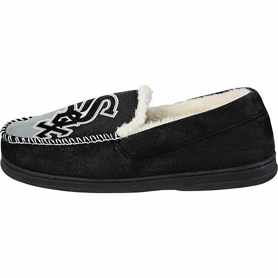 Best Pirce 😀 Unbranded Men's FOCO Chicago White Sox Colorblock Moccasin Slippers 🌟 - Image 3