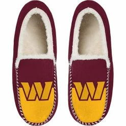 Wholesale 😉 Unbranded Men's FOCO Washington Commanders Colorblock Moccasin Slippers 🔔