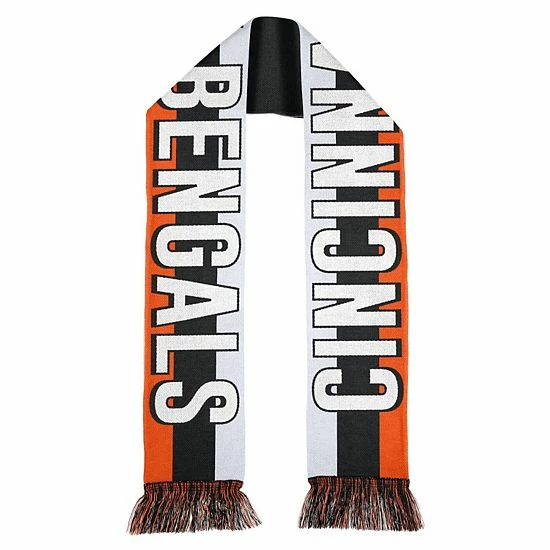 Brand new ๐ Unbranded WEAR By Erin Andrews Cincinnati Bengals Stripe Scarf ๐งจ