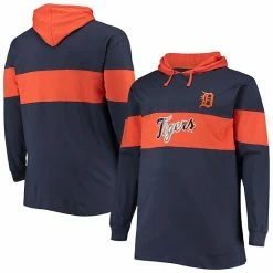 Best reviews of ⌛ Unbranded Men's Navy Detroit Tigers Big & Tall Pullover Hoodie 🎁