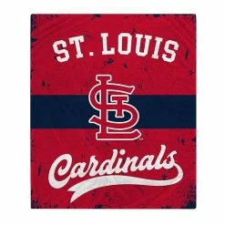 Buy 👍 Unbranded St. Louis Cardinals Retro Stripe Flannel Fleece Blanket 🧨