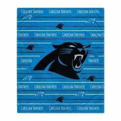 Top 10 🔥 Unbranded Carolina Panthers 60'' X 80'' Logo Stripe Flannel Fleece Blanket 👍