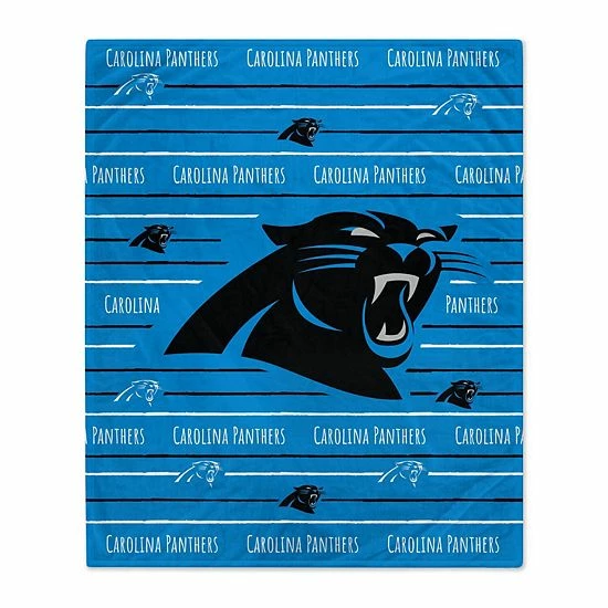 Top 10 ๐ฅ Unbranded Carolina Panthers 60'' X 80'' Logo Stripe Flannel Fleece Blanket ๐