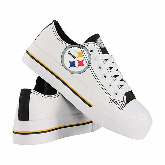 Discount ✨ Unbranded 👩 Women's FOCO Pittsburgh Steelers Platform Canvas 👟 Shoes 🎉 - Image 2