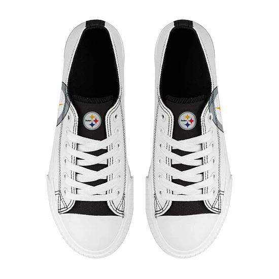 Discount ✨ Unbranded 👩 Women's FOCO Pittsburgh Steelers Platform Canvas 👟 Shoes 🎉 - Image 3