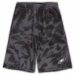 Best Sale 😀 Unbranded Men's Charcoal Philadelphia Eagles Big & Tall Tie-Dye Shorts ✔️