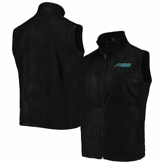 Coupon ๐งจ Unbranded Men's Black Carolina Panthers Houston Fleece Full-Zip Vest ๐ - Image 2