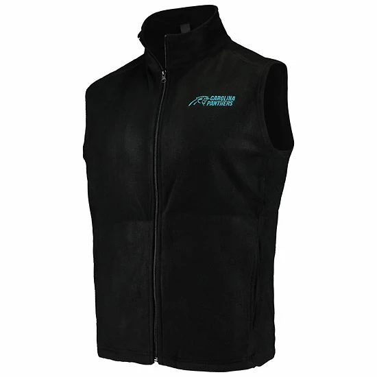 Coupon ๐งจ Unbranded Men's Black Carolina Panthers Houston Fleece Full-Zip Vest ๐ - Image 3