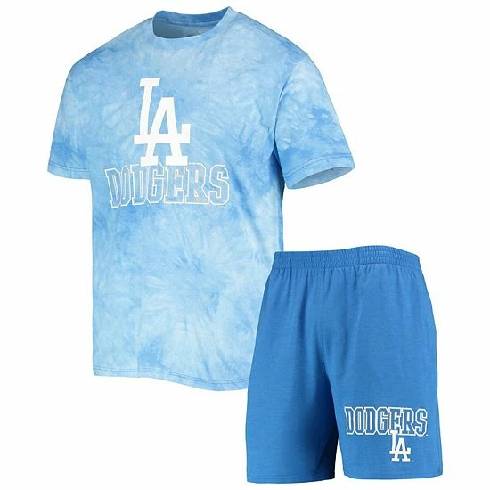 Coupon 🛒 Unbranded Men's Concepts Sport Royal Los Angeles Dodgers Billboard T-Shirt & Shorts Sleep Set ⭐