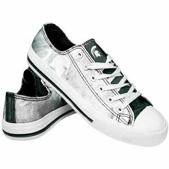 Wholesale 💯 Unbranded 👩 Women's FOCO Michigan State Spartans Big Logo Tie-Dye Canvas 👟 Sneakers 🌟