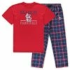 Hot Sale 🛒 Unbranded Men's Concepts Sport Red/Navy St. Louis Cardinals Big & Tall Lodge T-Shirt & Pants Sleep Set 🛒