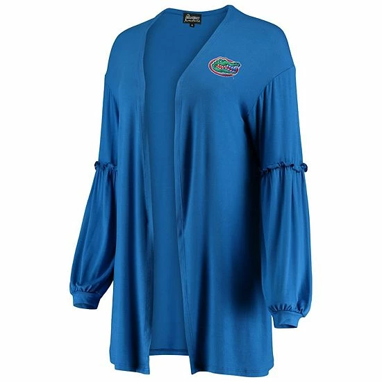 Coupon 🥰 Unbranded 👩 Women's Royal Florida Gators Offset Bubble Sleeve Cardigan ✨ - Image 3