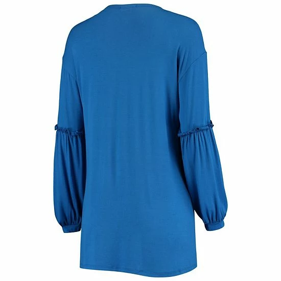 Coupon 🥰 Unbranded 👩 Women's Royal Florida Gators Offset Bubble Sleeve Cardigan ✨ - Image 4